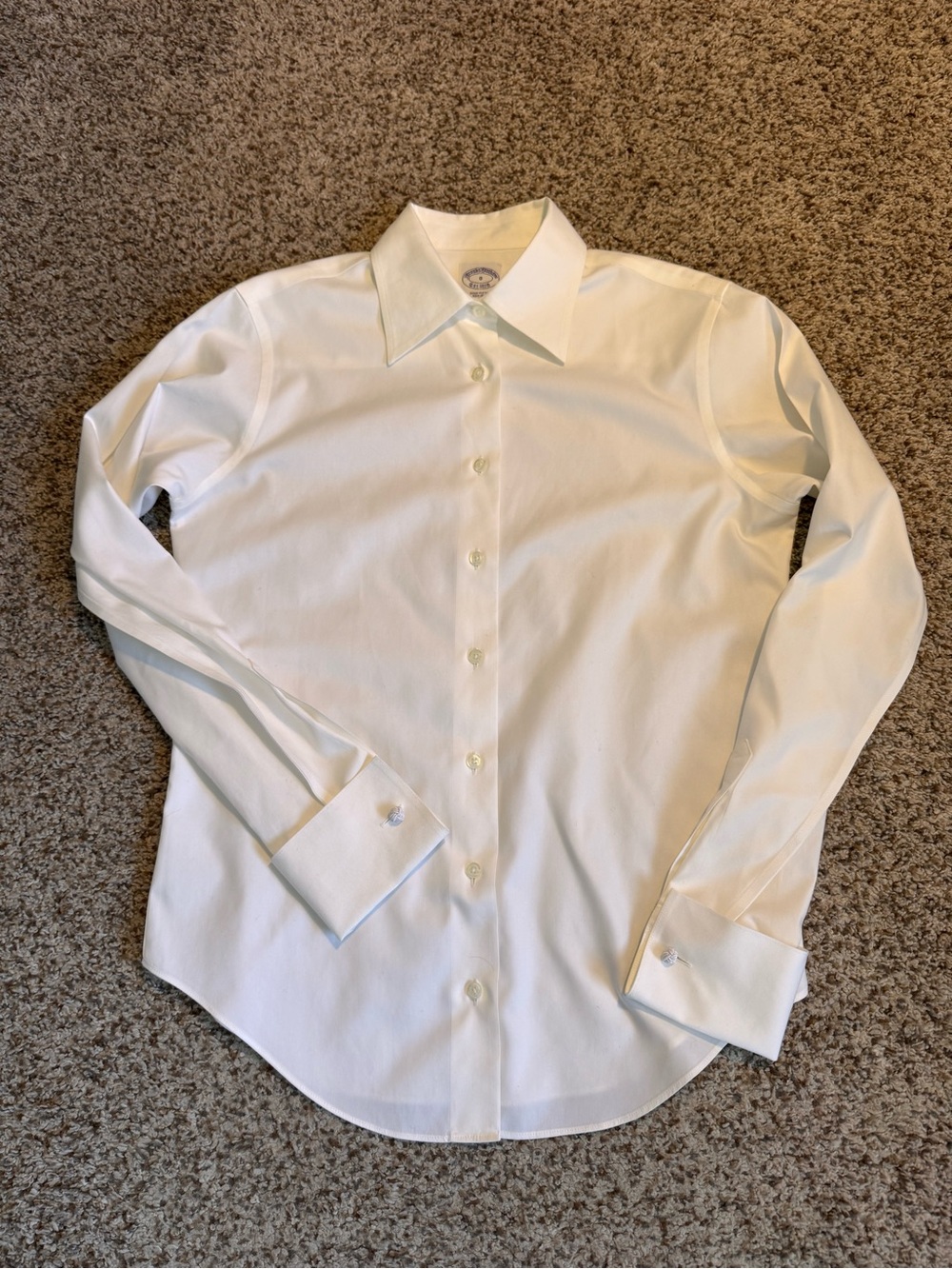 Brooks Brothers Semi Fitted Non Iron White Blouse - Women’s Size 0